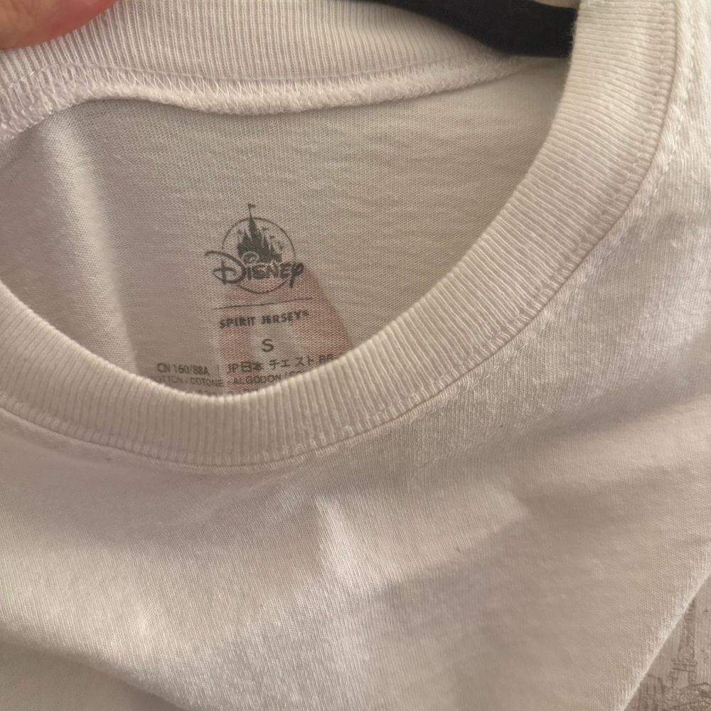 Disney Floral Mickey Mouse Shirt - White and Pink Epcot Paris - Picture 4 of 7